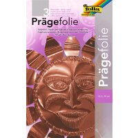 Prägefolien, 3 Blatt, 18,5 x 29 cm kupfer