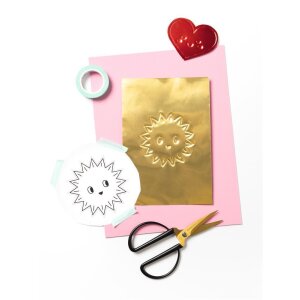 DIY Alu Pr&auml;gefolien Mix, 5 Blatt, 18,5 x 29 cm