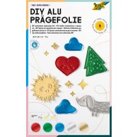 DIY Alu Prägefolien Mix, 5 Blatt, 18,5 x 29 cm