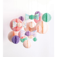 Wabenpapier 33 x 42 cm, 4 Blatt sortiert Pastell