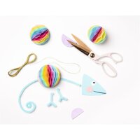 Wabenpapier 33 x 42 cm, 4 Blatt sortiert Rainbow