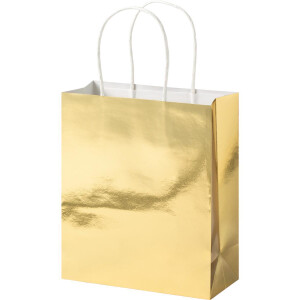 Papiert&uuml;ten 18 x 21 x 8 cm  gold gl&auml;nzend, 7 St&uuml;ck