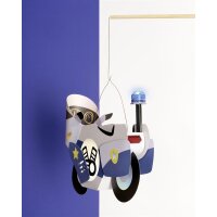 Laternen Bastelset Polizeimotorrad