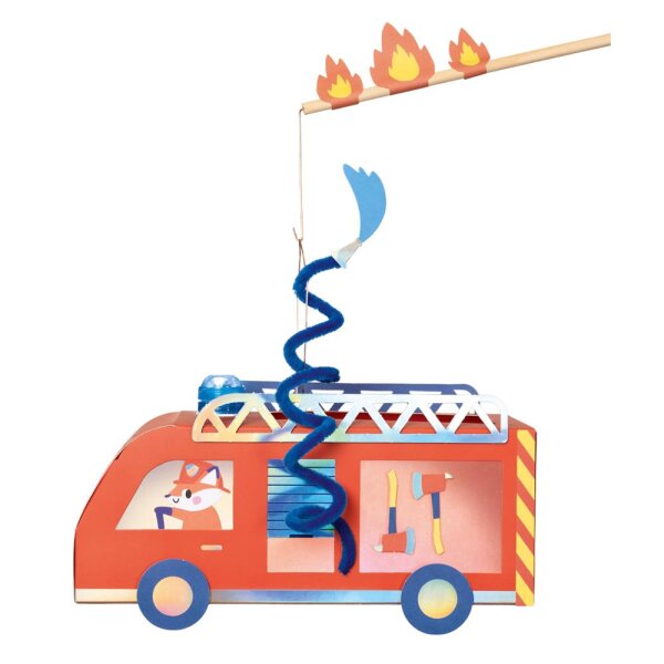 Laternen Bastelset  Feuerwehrauto