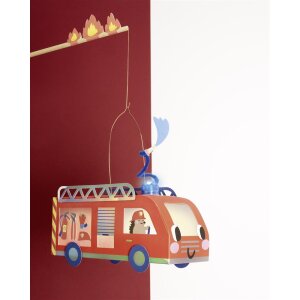Laternen Bastelset  Feuerwehrauto