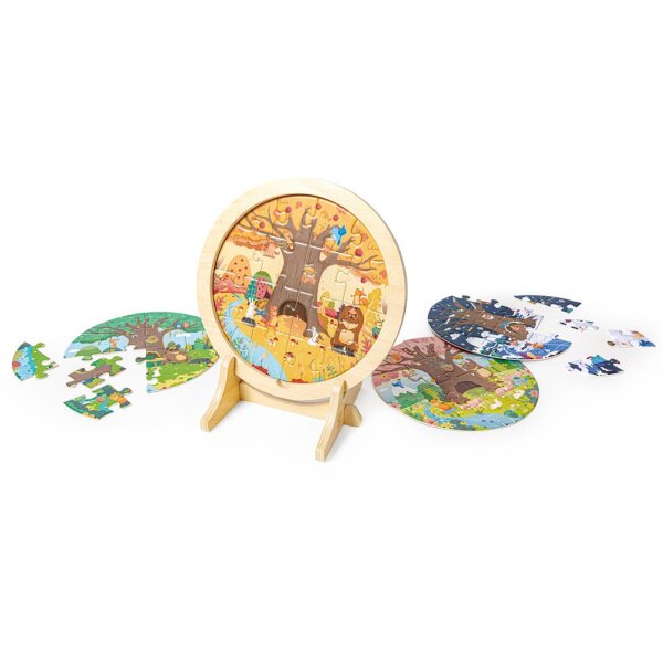 4 Jahreszeiten Lagenpuzzle