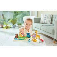 Puzzle Tierreich mit 16 Tieren aus Holz