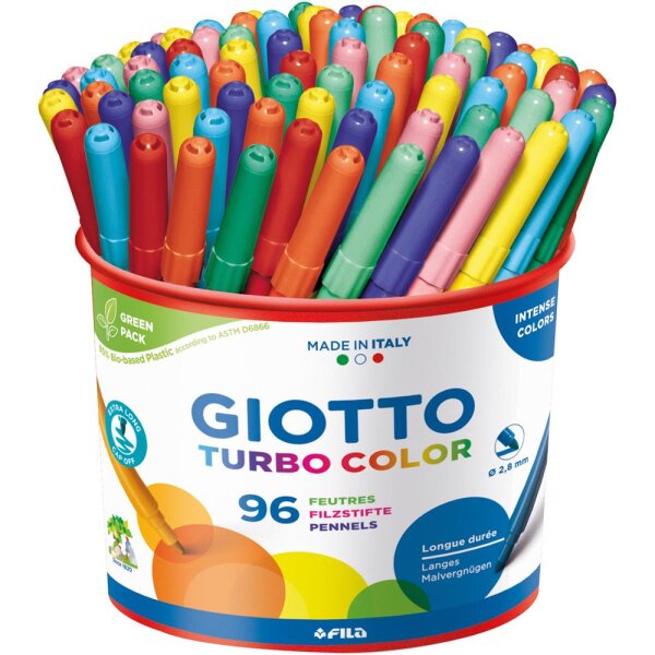 Giotto Turbo Color Fasermaler, 96 Stück