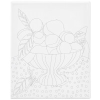 Mal Leinwand mit Aufdruck, 24 x 30 cm Obstschale