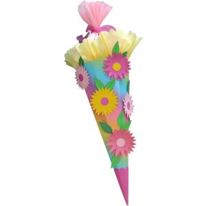 Schultüte Bastelset Regenbogen Blumen von Prell,...