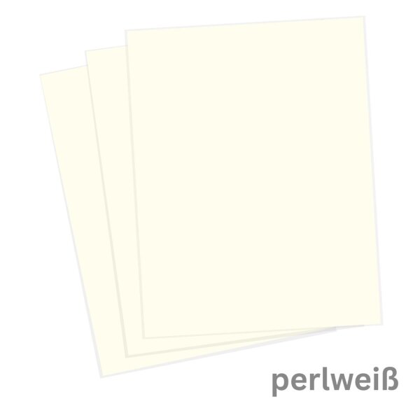 Tonkarton DIN A4 1 Blatt perlweiß 220 g/qm