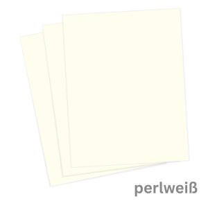 Tonkarton DIN A4 1 Blatt perlwei&szlig; 220 g/qm