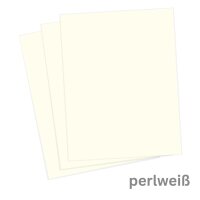 Tonkarton DIN A4 1 Blatt perlweiß 220 g/qm