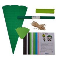 Schultüte Bastelset Panda von Prell, inkl. Schulstarterpaket GRATIS