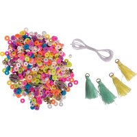 Heishi Perlen Set aus Polymer Ton bunt