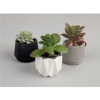 Silikongießformen Mini Töpfchen, 3tlg.
