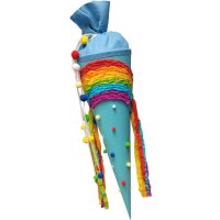 Schultüte Bastelset Regenbogen von Prell, inkl. Schulstarterpaket GRATIS