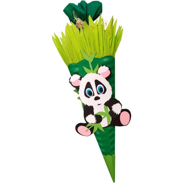 Schultüte Bastelset Panda vorgestanzt von Prell, inkl. Schulstarterpaket GRATIS