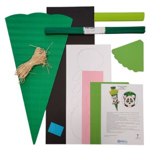 Schultüte Bastelset Panda vorgestanzt von Prell,...