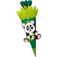 Schultüte Bastelset Panda vorgestanzt von Prell, inkl. Schulstarterpaket GRATIS