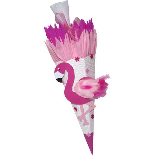 Schultüte Bastelset Flamingo vorgestanzt von Prell,...