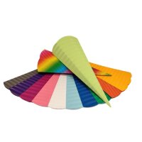 Schultütenrohling aus 3D-Wellpappe Einzelfarben, h: 68 cm