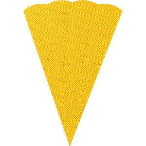 Schult&uuml;tenrohling aus 3D Wellpappe, 68 cm Gelb
