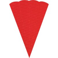 Schultütenrohling aus 3D Wellpappe, 68 cm Rot