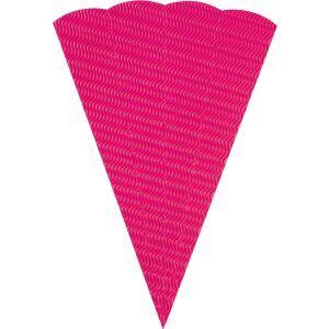 Schult&uuml;tenrohling aus 3D Wellpappe, 68 cm Pink