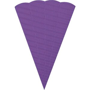 Schult&uuml;tenrohling aus 3D Wellpappe, 68 cm Lila