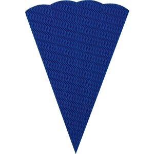 Schult&uuml;tenrohling aus 3D Wellpappe, 68 cm Blau