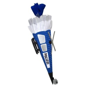 Schult&uuml;tenrohling aus 3D Wellpappe, 68 cm Blau