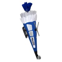 Schultütenrohling aus 3D Wellpappe, 68 cm Blau