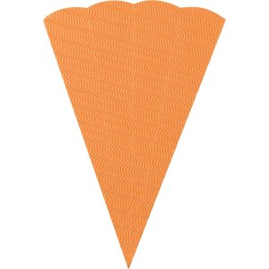 Schult&uuml;tenrohling aus 3D Wellpappe, 68 cm Orange