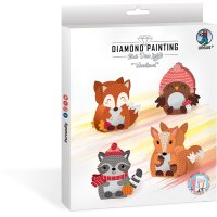 Diamond Painting Mini Deco Lights, 4er Set Woodland