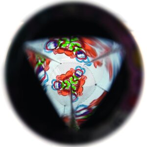 Kaleidoskop Farbenwirbel, verschieden sortiert