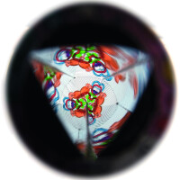 Kaleidoskop Farbenwirbel, verschieden sortiert