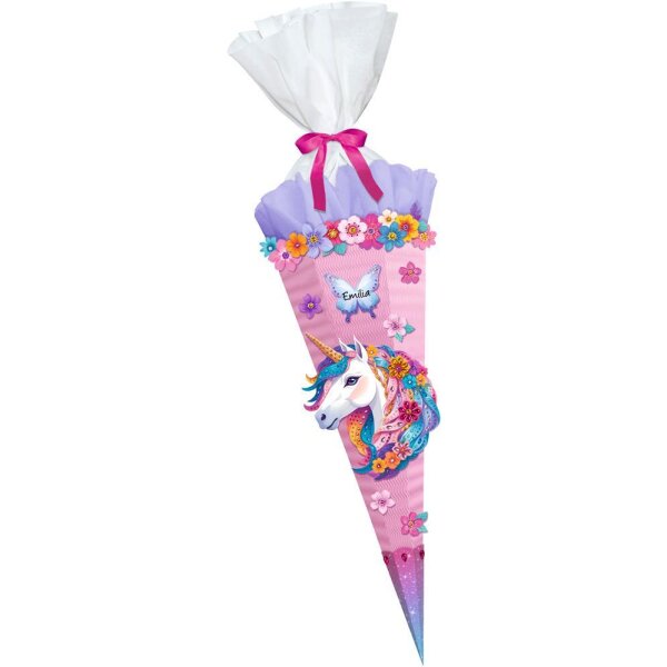 Schultüte Bastelset Diamond Painting Fancy Unicorn von URSUS, inkl. Schulstarterpaket GRATIS