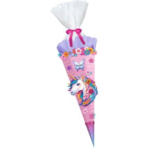 Schultüte Bastelset Diamond Painting Fancy Unicorn von URSUS, inkl. Schulstarterpaket GRATIS
