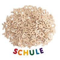 Holzbuchstaben 3 cm, 300 Stück, voraussichtlich ab KW 20 lieferbar
