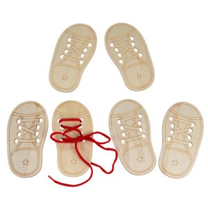 DIY Holzform Fädelschuh, 3er Set, voraussichtlich ab...