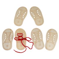 DIY Holzform Fädelschuh, 3er Set, voraussichtlich ab KW 20 lieferbar