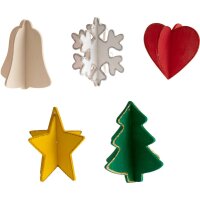 Holzanhänger Weihnachtsmix 3D, 24er Set, voraussichtlich ab KW 20 lieferbar