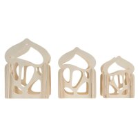 Holzlaternen Fantasia, 3er Set, voraussichtlich ab KW 20 lieferbar