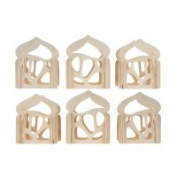 Holzlaternen Fantasia klein, 6er Set, voraussichtlich ab KW 20 lieferbar