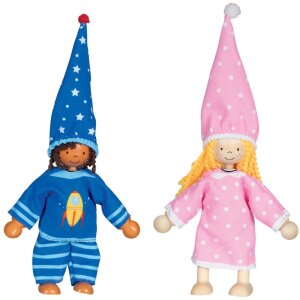 Biegepuppen Fynja & Fabio, inkl. Klamottenkiste und 6 Outfits