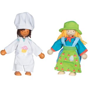 Biegepuppen Fynja & Fabio, inkl. Klamottenkiste und 6 Outfits