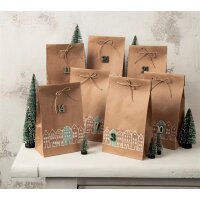 Bastelset Adventskalender Häuser, inkl. Zahlen 1 – 24