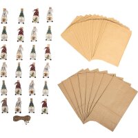 Bastelset Adventskalender Wichtel, inkl. Zahlen 1 – 24, voraussichtlich in KW 27 lieferbar