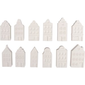 Silikongießform Mini Nordic Häuser, 12 Formen
